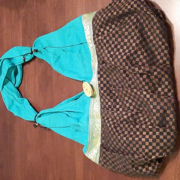 Beautiful Cloth Bag from India - NWOT - Picture 1 of 4